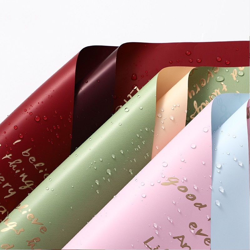 

[ 20 LEMBAR ] Flower Wrapping Cellophane Paper Bi Color Dua Warna Korean Kertas Buket Bunga Bouquet KB6025