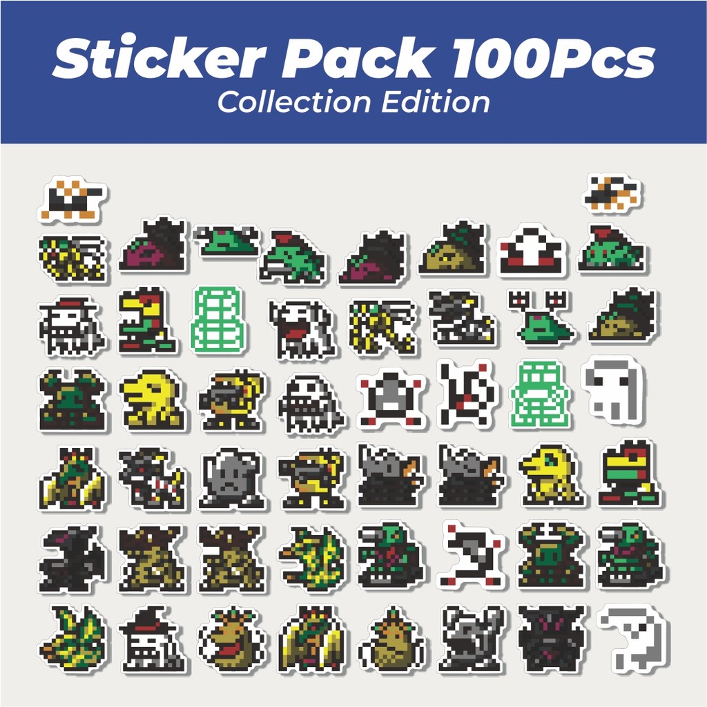 

Hot Stiker Pixel Digimon V32 Lucu Anti Air Stikers Berperekat Waterproof Sticker Decal Buat Motor Helm Buku Journal Koper Casing HP Laptop Botol Minum