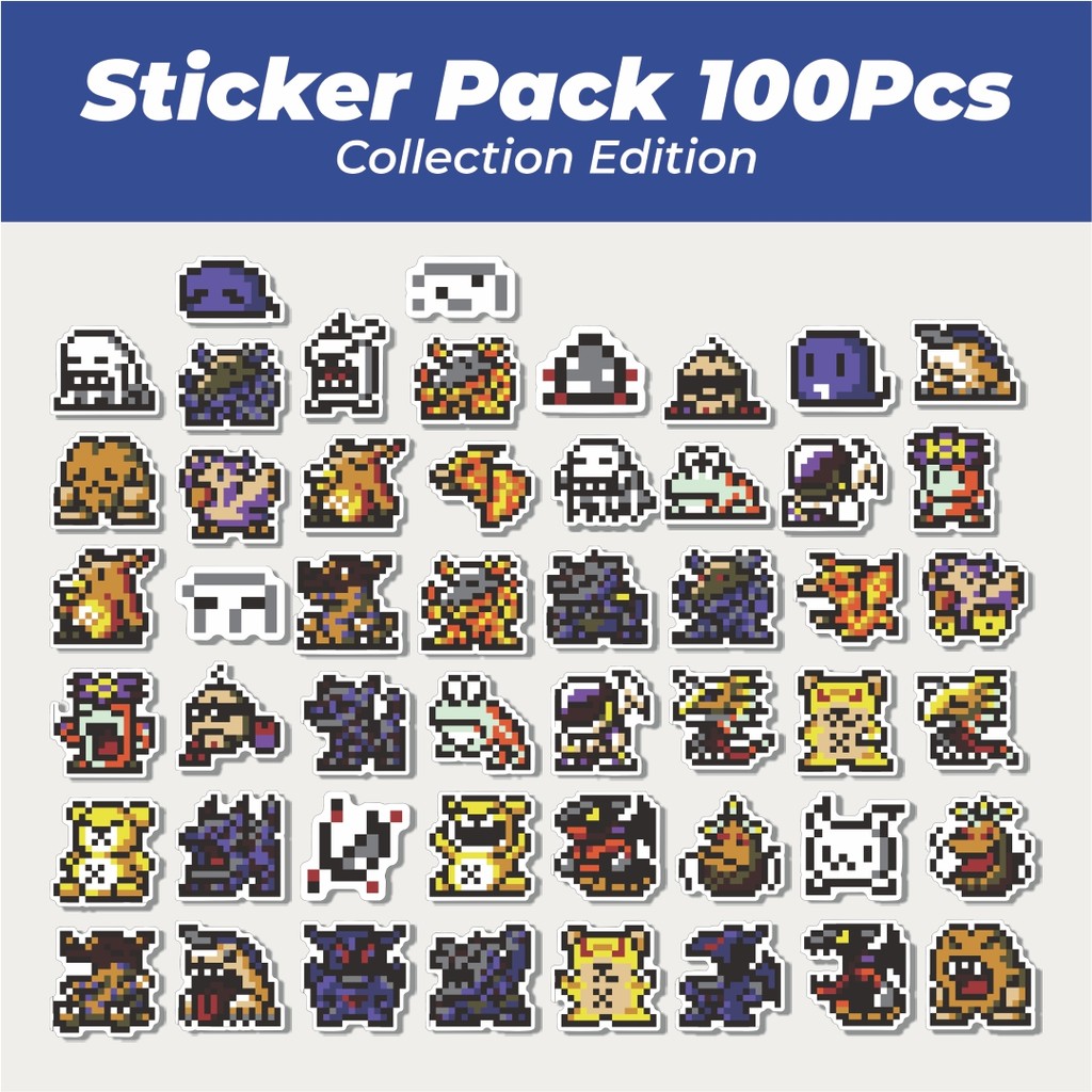 

Hot Stiker Pixel Digimon V52 Lucu Anti Air Stikers Berperekat Waterproof Sticker Decal Buat Motor Helm Buku Journal Koper Casing HP Laptop Botol Minum