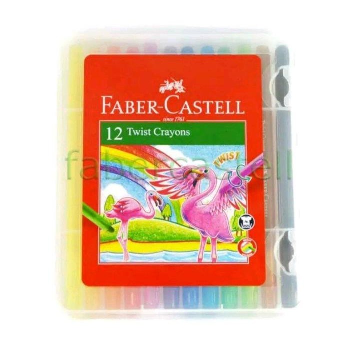 

TERLARIS! Faber Castell Twist Crayon Krayon Putar 12 Warna