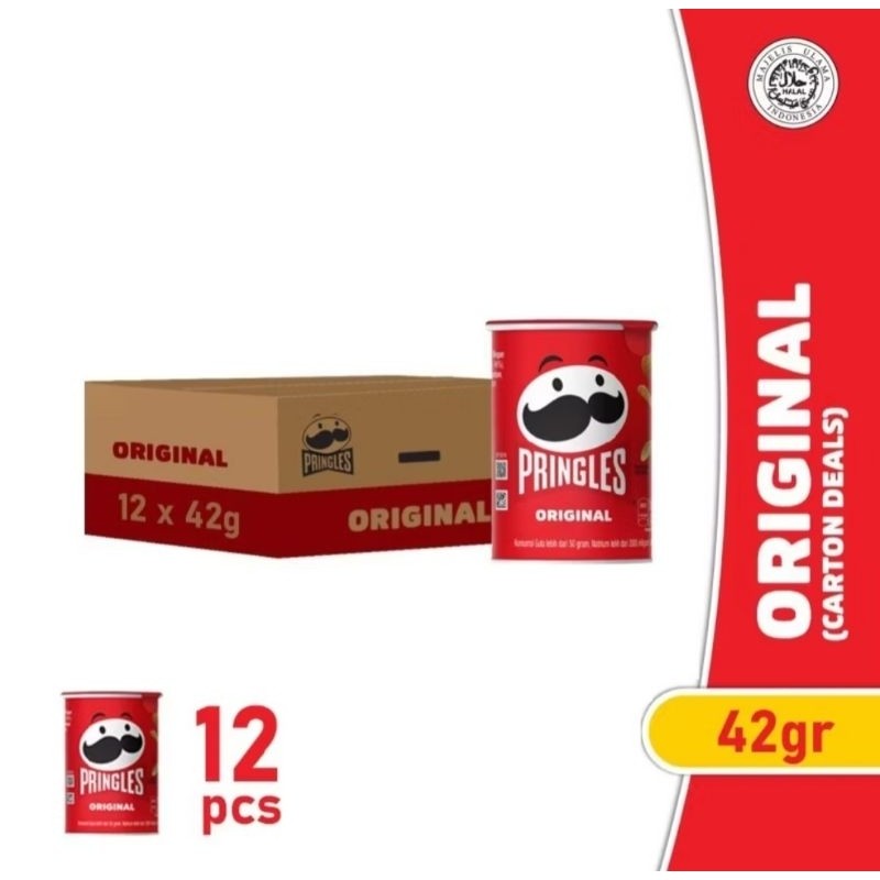

Pringles Mini 42gram (1 Dus isi 12 pcs) All Varian / Pringles Keripik Kentang Mini