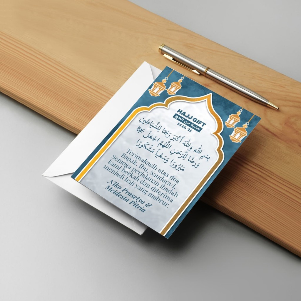 Kartu Ucapan / Gift card Custome / Oleh - oleh Umroh dan Haji