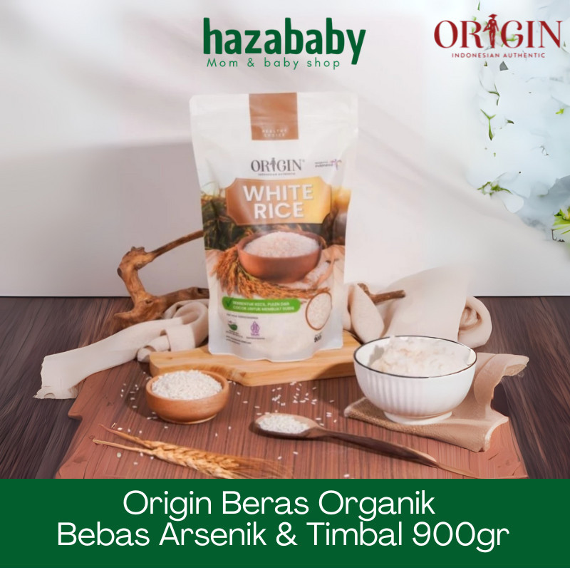 

Origin Organic White Rice / Beras Organik Bebas Arsenik dan Timbal 900gr