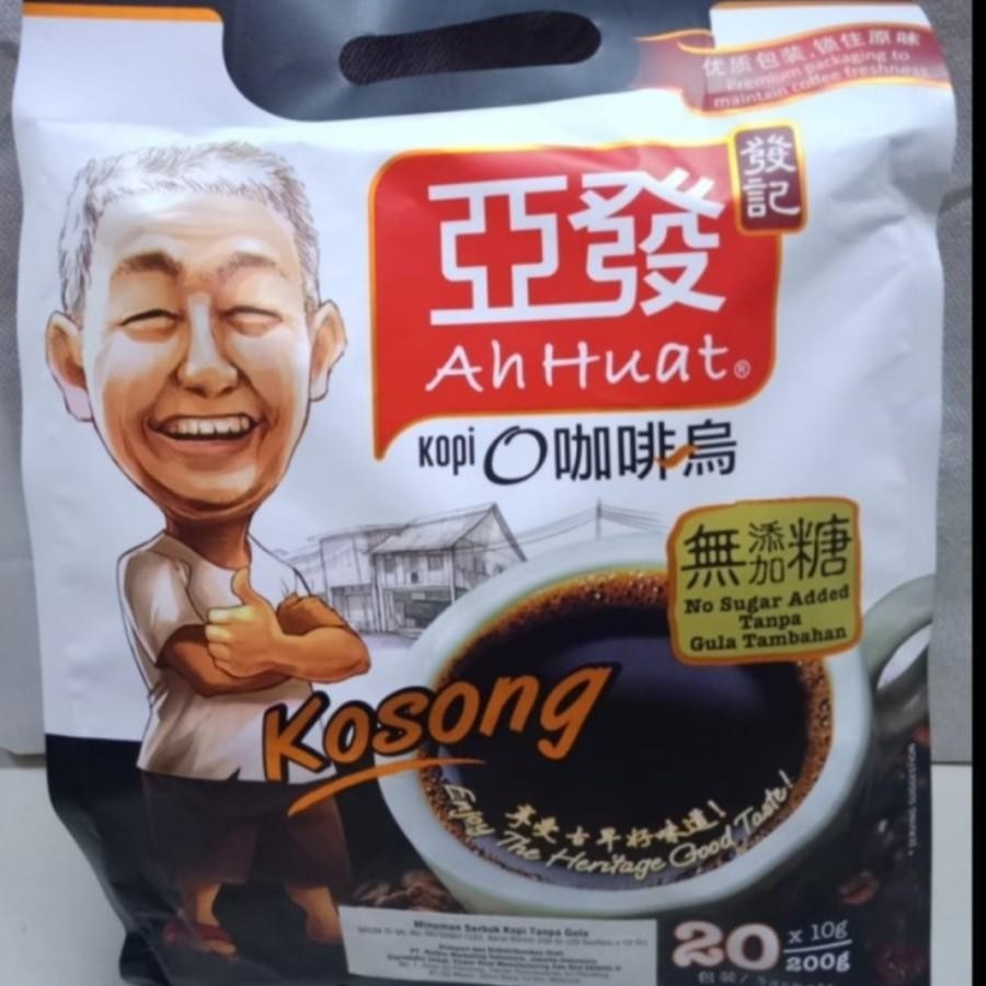 

Ah Huat Coffee Kopi O Kosong No Sugar ( 20 Sachets )