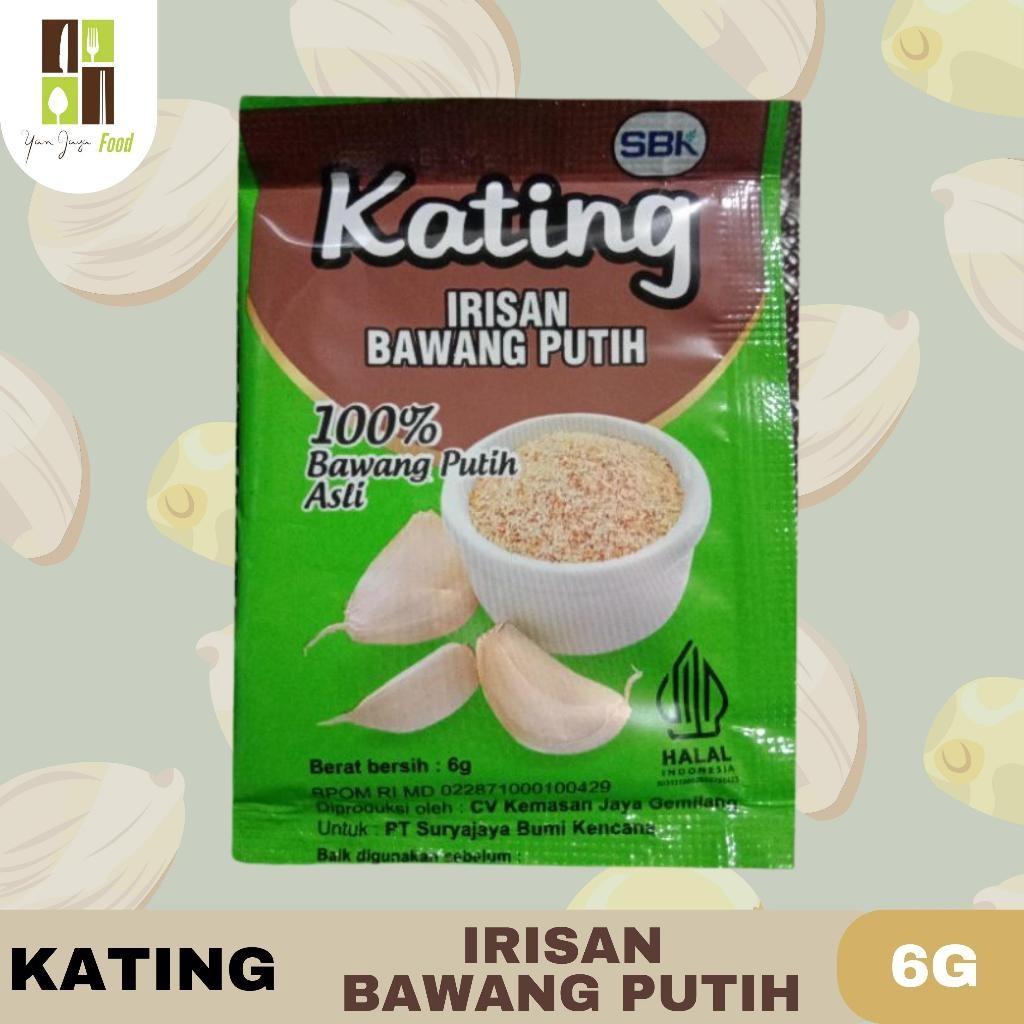 

Kating Irisan Bawang Putih 6g - 1PCS / Kecil Kasar Bawang Putih / 100% Bawang Putih Asli
