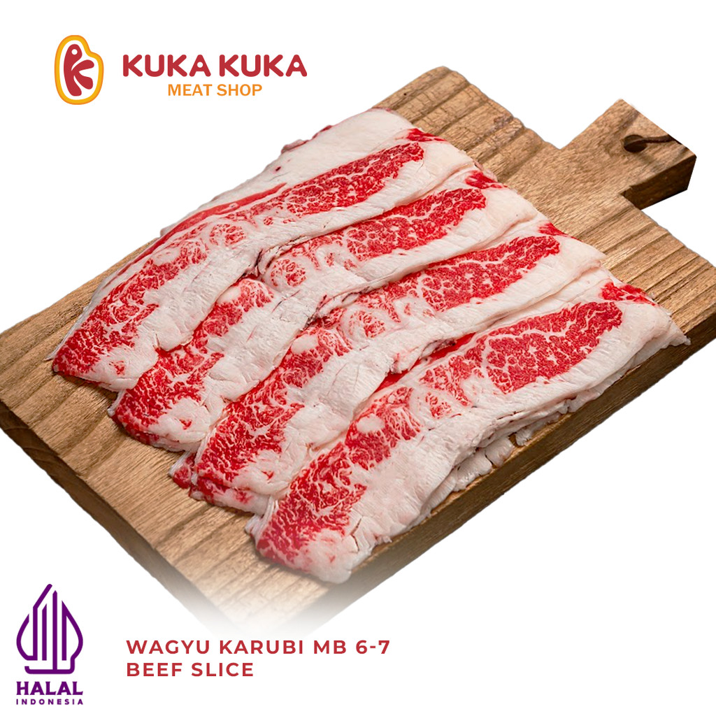 

Daging Sapi Wagyu Prime Karubi Beef Slice MB 6-7 Premium - 250gram