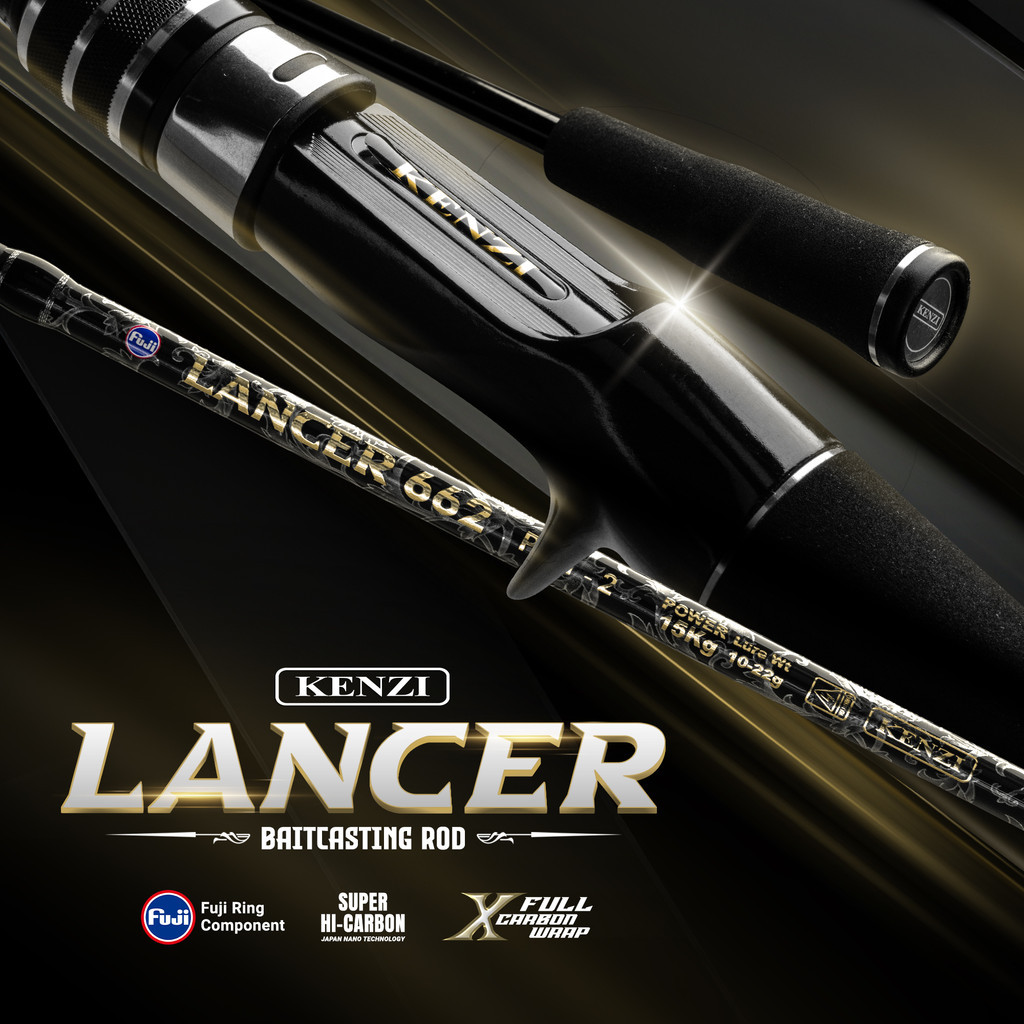 JORAN KENZI LANCER 662 Baitcasting Solid Carbon Fuji Guides 198 cm PE 0.5-1.2 PE0.8-1.5 PE 1-2 BC