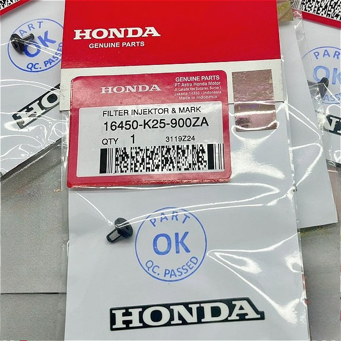 Saringan Filter Injektor Injeksi ALL Honda bonus stiker Original Honda Genuine Parts