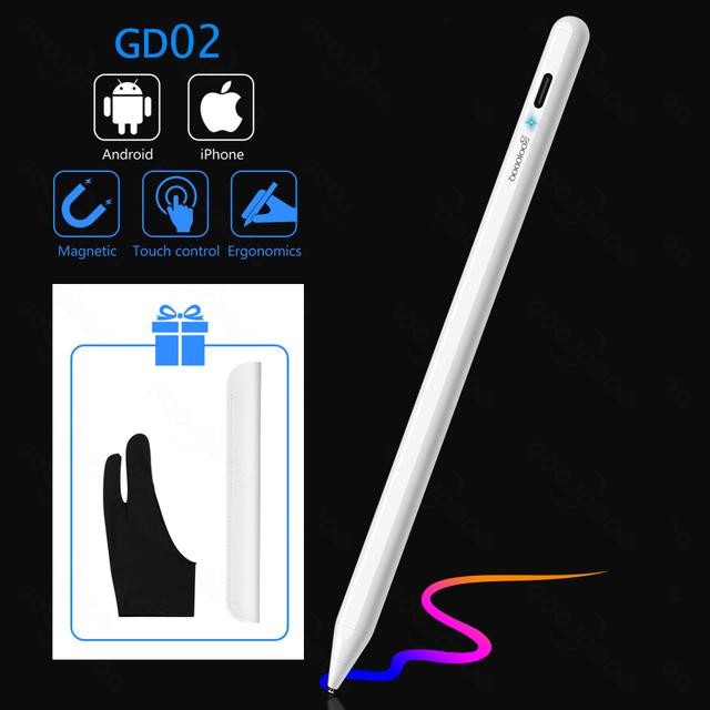 GOOJODOQ 2022 GD03 Universal Stylus Pen Pencil for iPad Air Apple Pen - Putih, GD01