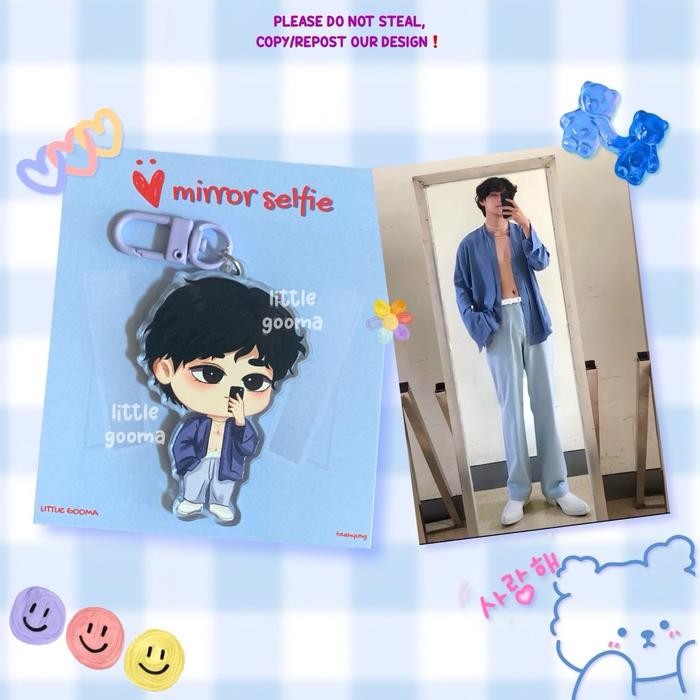 [Best Seller] KEYCHAIN BTS V Taehyung by Little Gooma - Gantungan Kunci BTS - Gantungan Kunci V Taeh