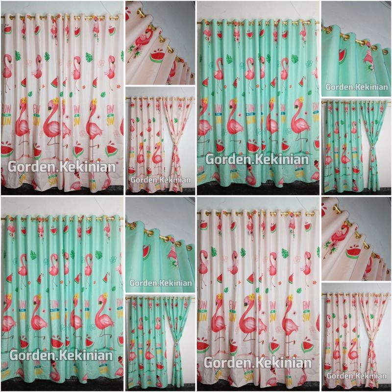 HOKICHAN Gorden Motif Flamingo Peach Ring 12 Gorden Flamingo hijau Tosca Gorden Peach Pink Muda Gord