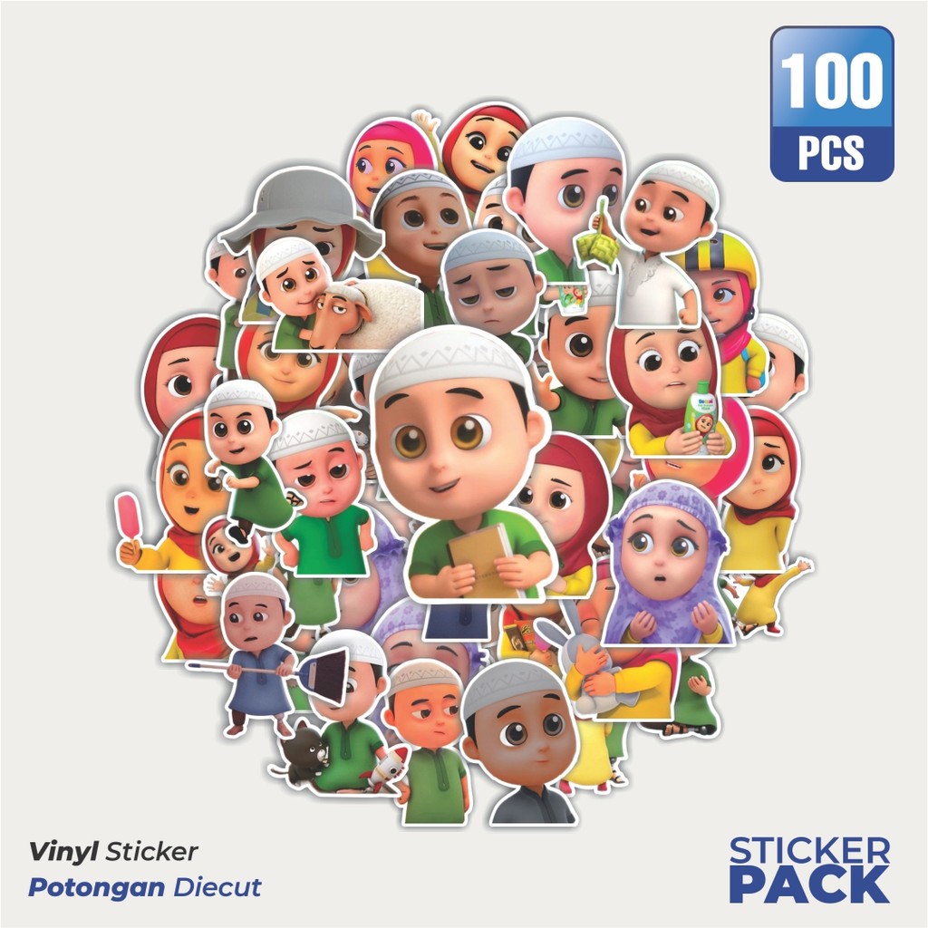 

Super Hemat! 100 PCS Stiker Kartun Nussa Rara Waterproof Aesthetic- Untuk Laptop, Motor, dan Helm - Paper Stationery Pack
