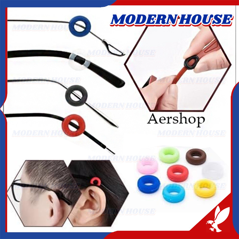 Anti Slip Kacamata Silikon Bulat / Earhook Kacamata / Ear Hook Kacamata