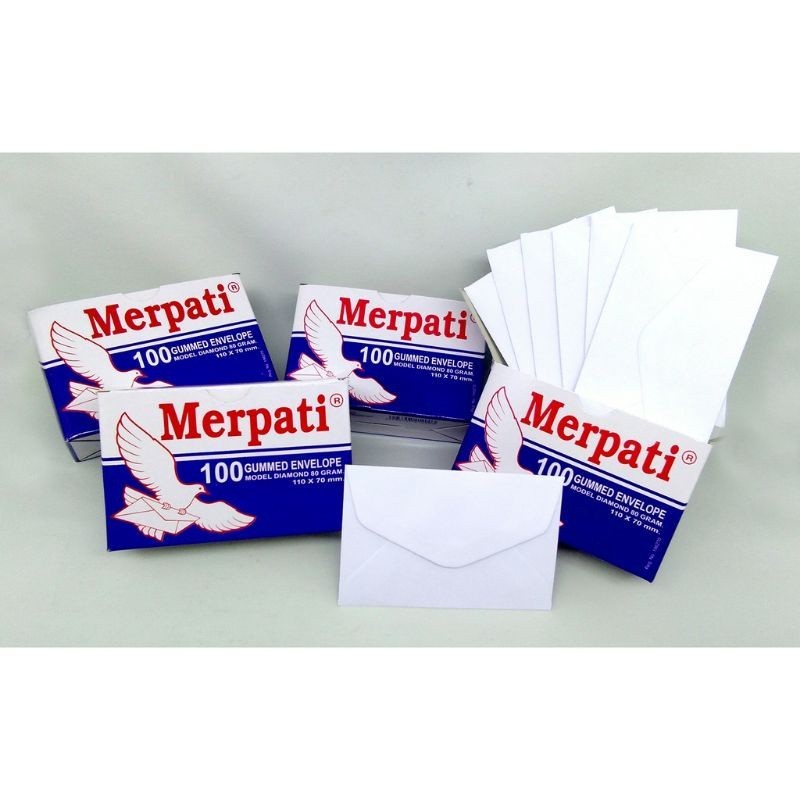 

Amplop Kecil Merpati 110×70 mm model Diamond