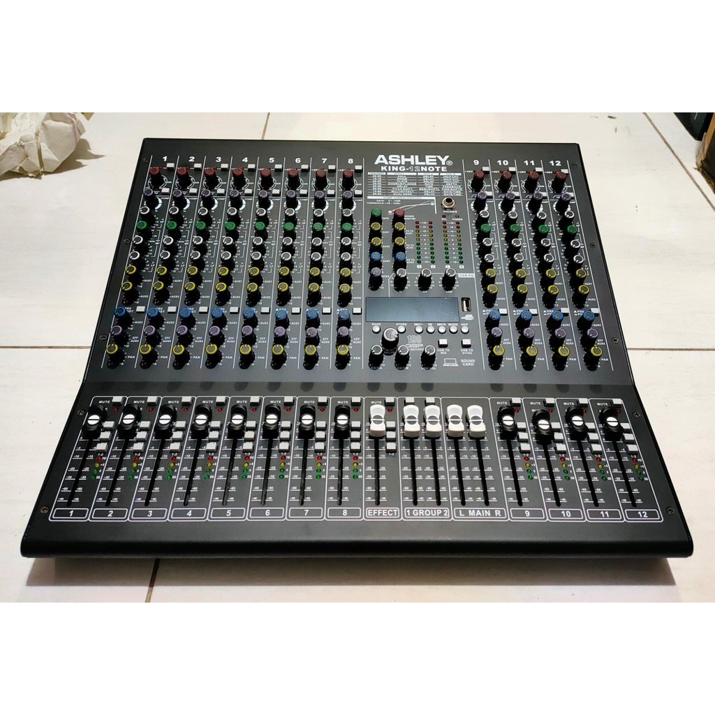 MIXER AUDIO ASHLEY KING NOTE 12 mixer ashley king 12 note king12note 12 Channel