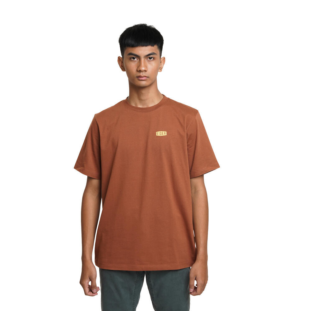 EIGER KAOS PRIA SAFAR TEES LENGAN PENDEK - TERRACOTTA
