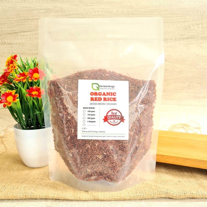 

[[ K23 - BEST SELLER ]] Beras Merah Organik / Organic Red Rice (1 kilogram) by Granology