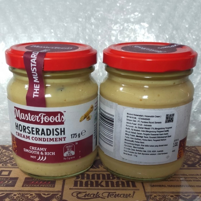 

masterfood horseradish cream 175gr sauce salad