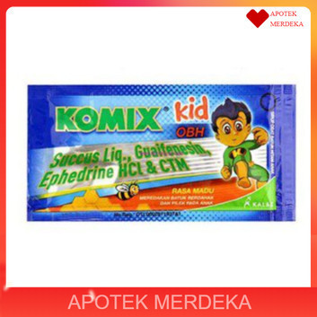 Komix Kids OBH PE / Sachet / Obat Batuk Herbal Anak