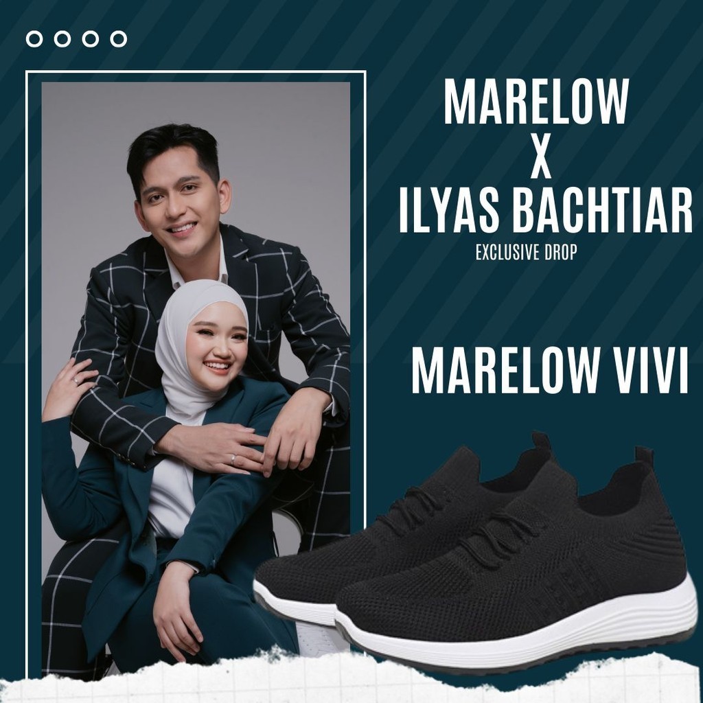 [Marelow x Ilyasbachtiar] Marelow Vivi - Sepatu Slip-On Rajut Casual Wanita Shoes Sneakers