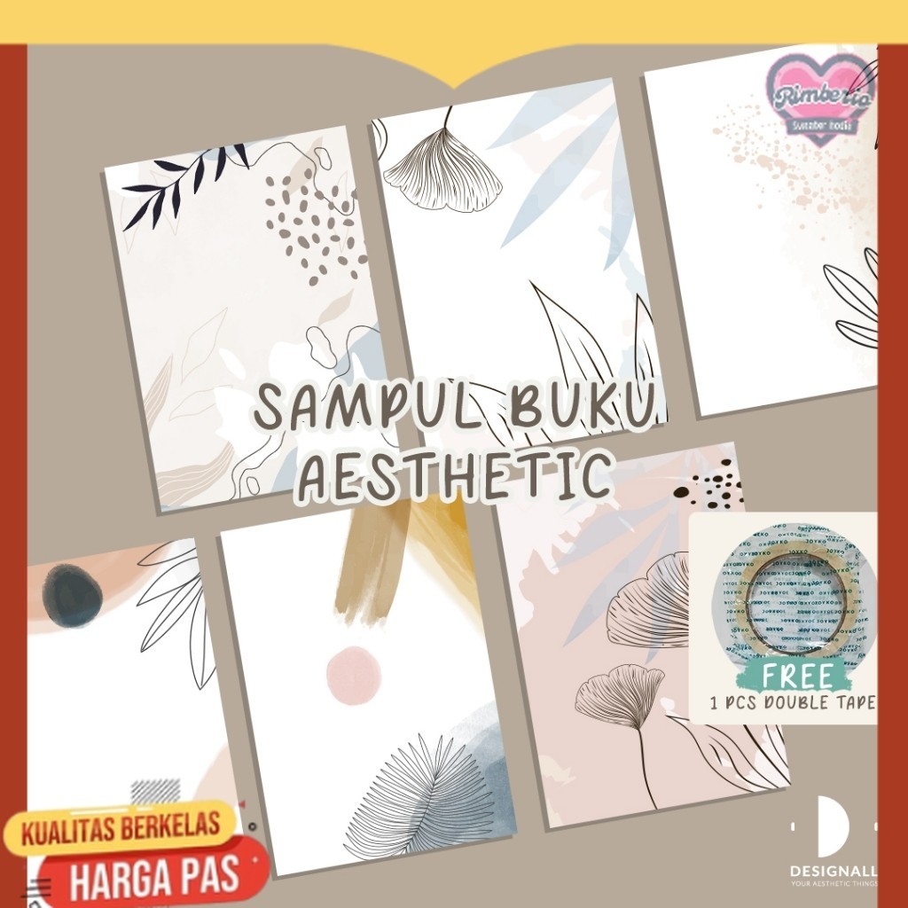 

(ISI 6 PCS) Designall Sampul Buku Aesthetic - Sampul Buku Motif - Sampul Buku Bigboss / Sidu - DW