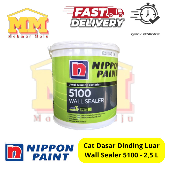 Cat Dasar Dinding Luar Wall Sealer 5100 2,5 Liter Nippon Paint