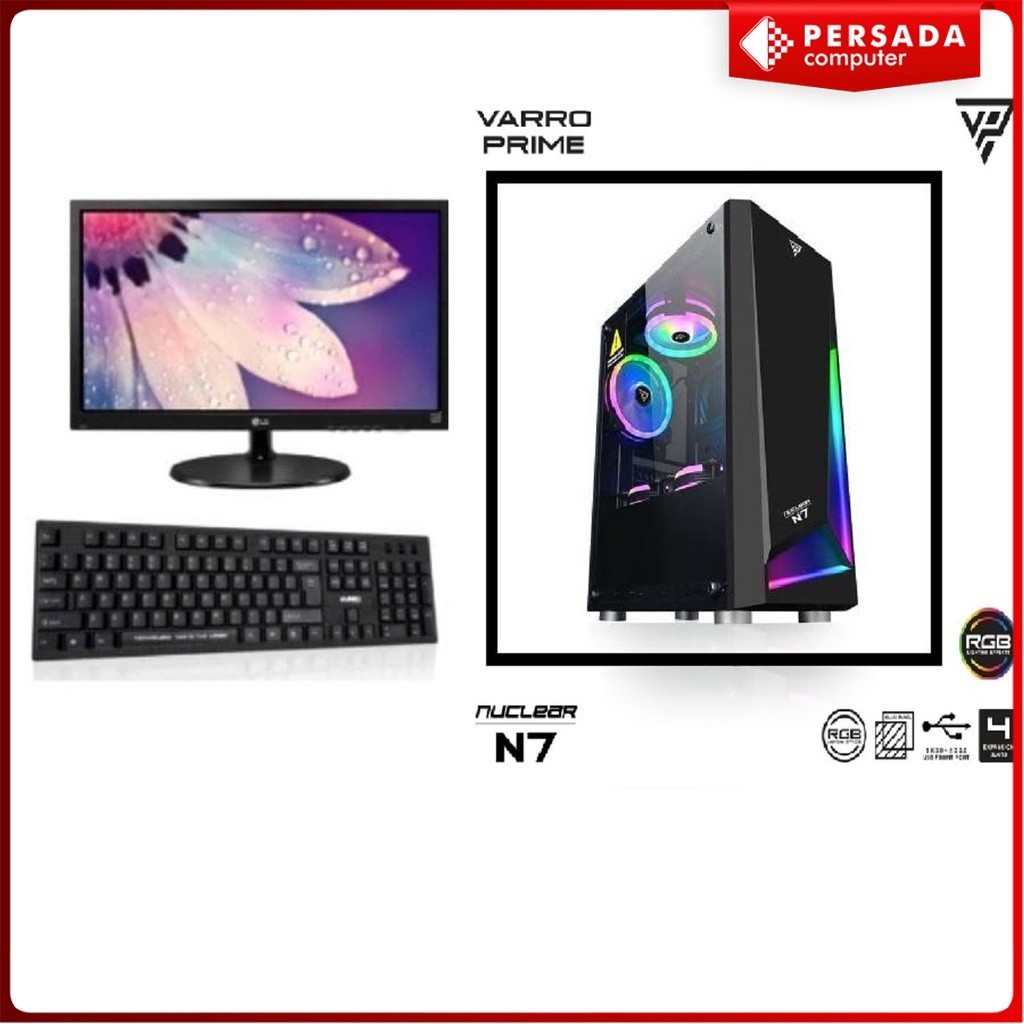 PC Gaming Lengkap Monitor Core i5 + Keyboard Mouse Gaming