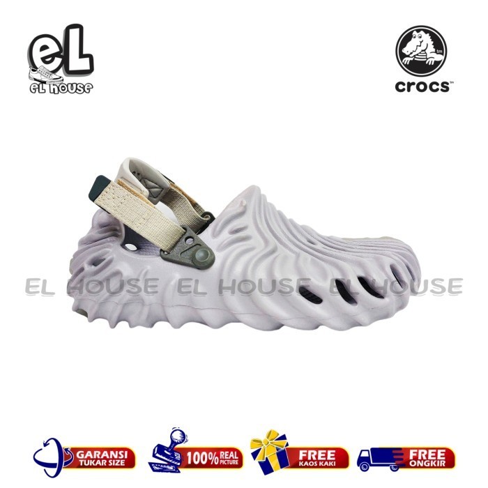 PROMO CROCS POLLEX CLOG/SANDAL CROCS PRIA/SANDAL PRIA/CROCS BAPAU/CROCS ORI - GREY, 40 TERMURAH