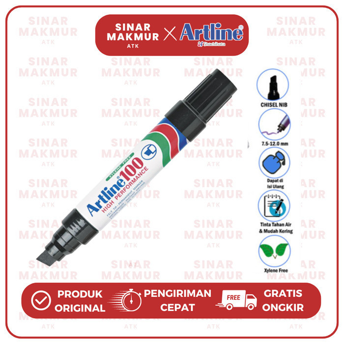 

Spidol Permanen/Permanent Marker Jumbo Artline 100 (Pcs)