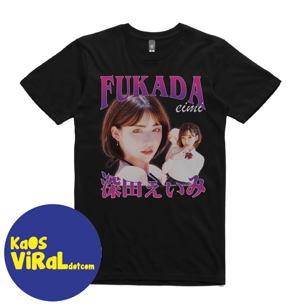 BAJU KAOS BOOTLEG VINTAGE EIMI FUKADA T-SHIRT DISTRO UNISEX
