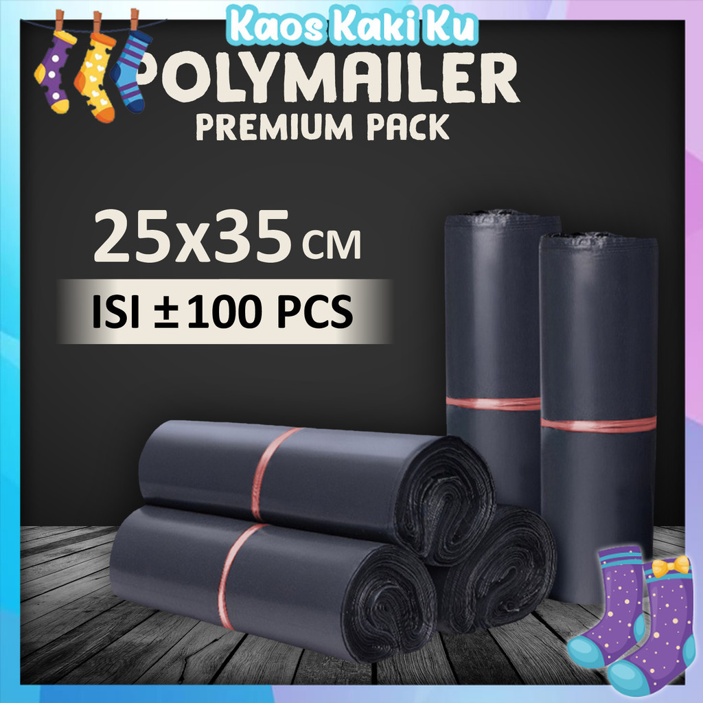 

Plastik Polymailer Olshop Kantong Plastik Packing Online Shop Hitam Bahan Tebal 25 x 35 1078