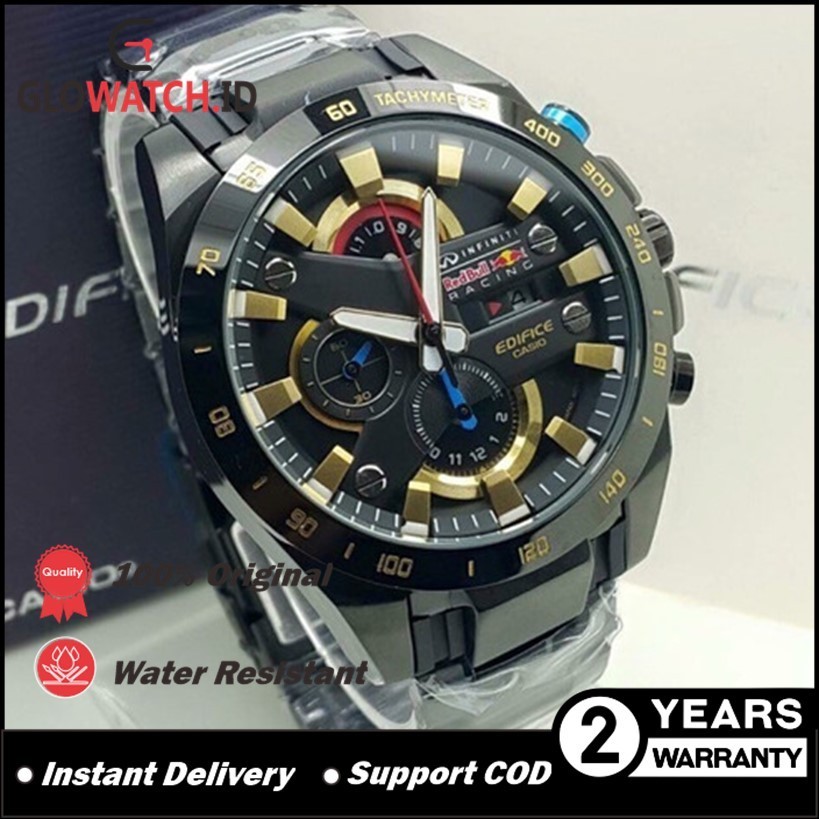[Promo] Jam Tangan Pria Casio Edifice  EFR-540RBK-1AV / EFR540RBK-1AV Stainless Steel Strap Original