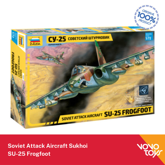 AR2158 Model Kits Pesawat Soviet Aircraft Sukhoi SU-25 Frogfoot by Zvezda