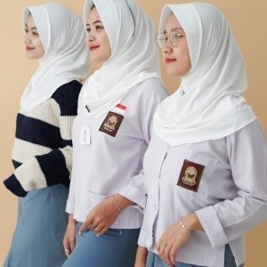 Kerudung Bergo Hamidah Jilbab instan Jersey Premium Hijab Instan Syari - Putih Tulang, S