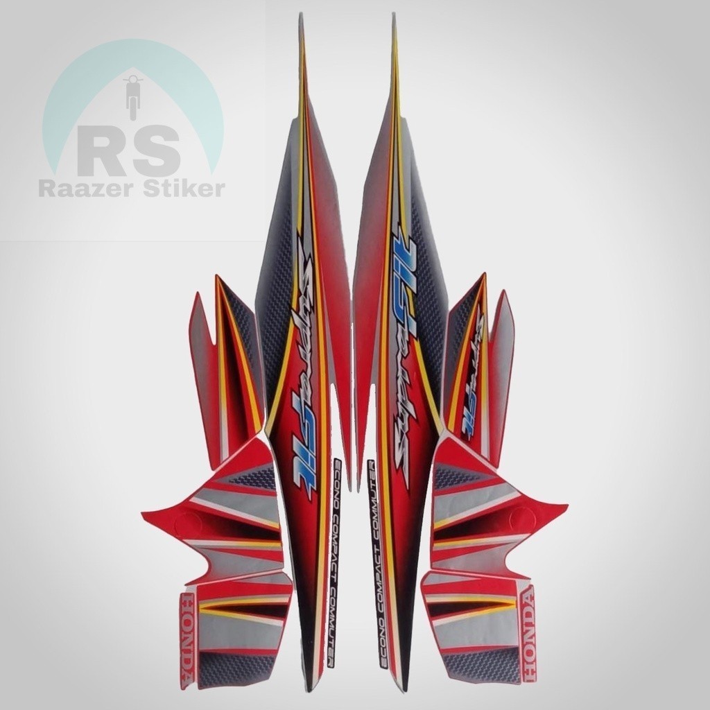 Stiker Striping Standar SUPRA FIT NEW 2006 Lis Body SUPRA FIT NEW 2006 Termurah