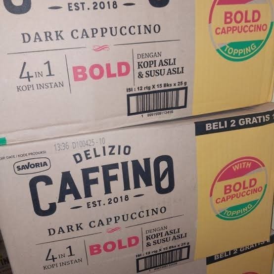 

Caffino bold dark cappuccino per dus