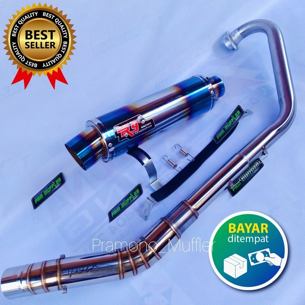 Knalpot racing R9 Mugello Vixion SATRIA Fu Sonic CBR150R CB R15v2 v3 GSX r150 Xabre Verza Byson Mega