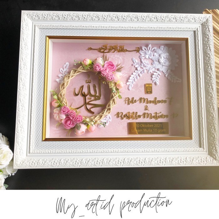 Mahar pernikahan / nikah akrilik Minimalis Ekonomis Sederhana