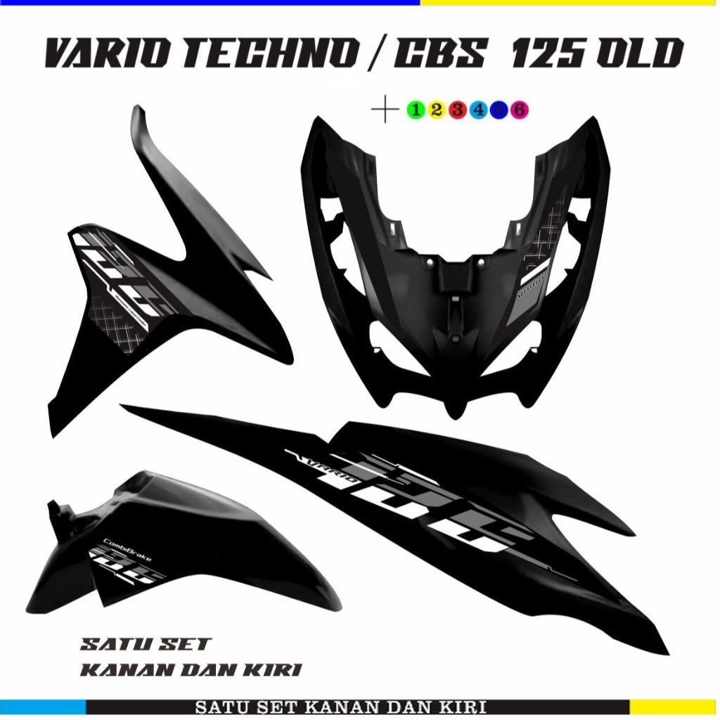 SETIKER MOTOR / STIKER  STRIPING MOTOR VARIO TECHNO 125 / STIKER VARIO CLICK STRIPING