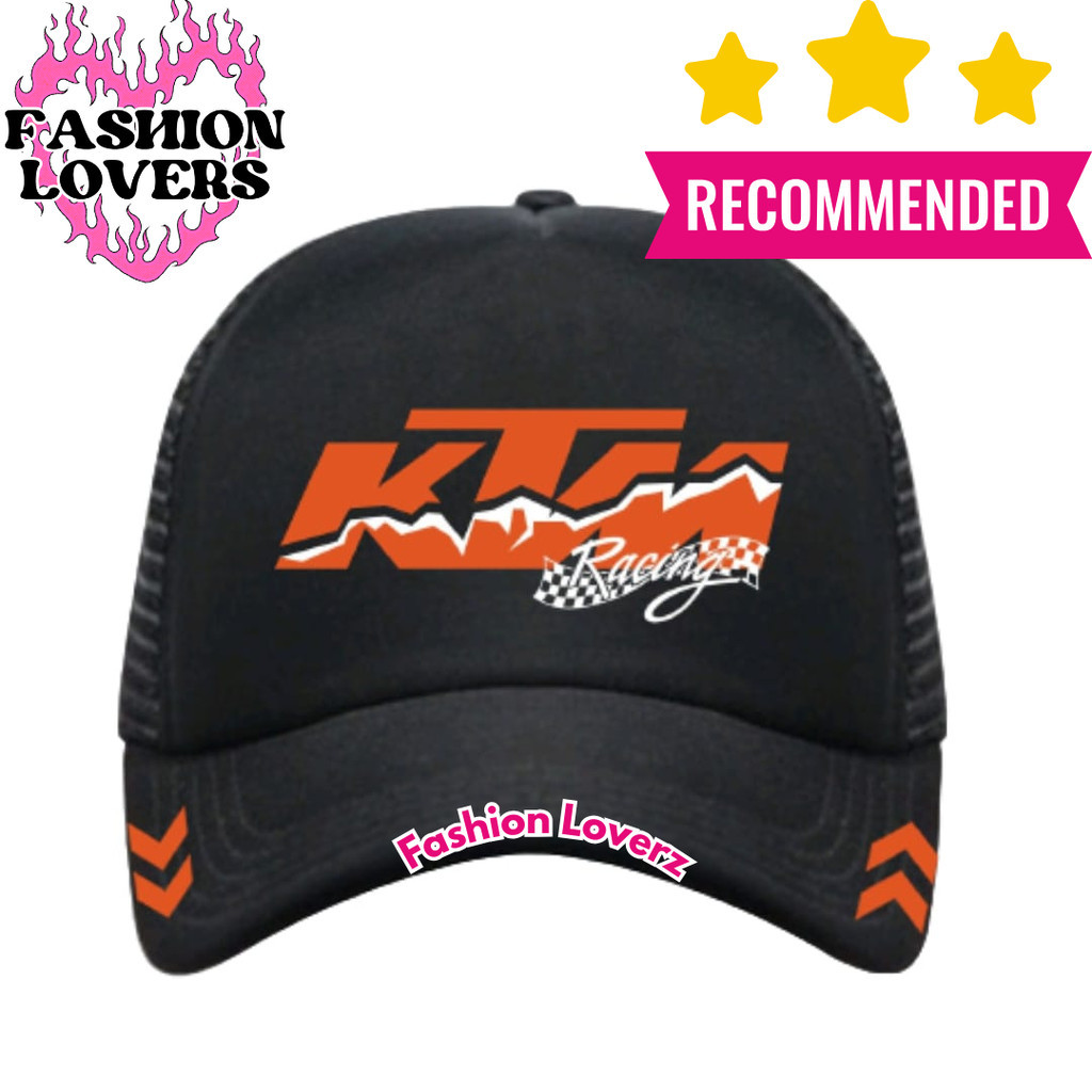 Fashion Loverz Topi Trucker KTM RACING - Topi Distro KTM Logo - Topi KTM RACING READY TO RACE Premiu