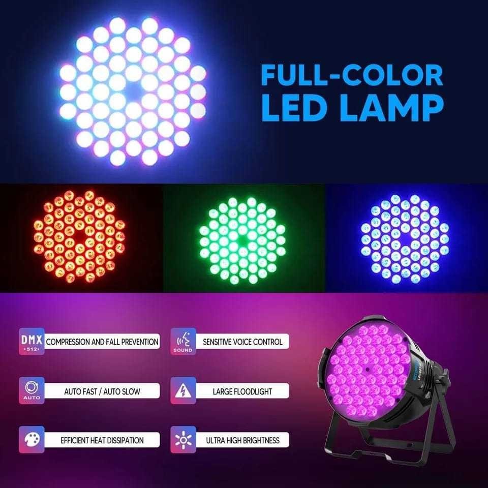 LAMPU PAR LED 54x3 WATT RGBW  FULL COLOUR  2LINE / LAMPU PANGGUNG