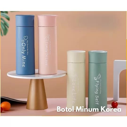 Botol Minum Kaca Aesthetic Korea Only Mine Tumbler Travel Traveling Dewasa Anak Kecil Lucu Souvenir 