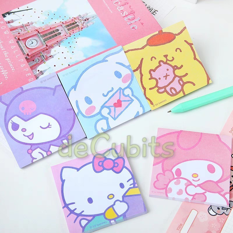 

DC Sticky Note Kuromi My Melody Cinnamoroll Hello Kitty Pompompurin