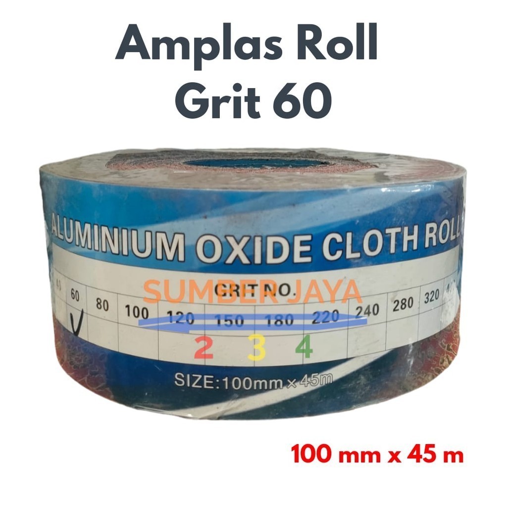 Amplas Kertas Gosok Roll Grit 60 / Roll  TERMURAH