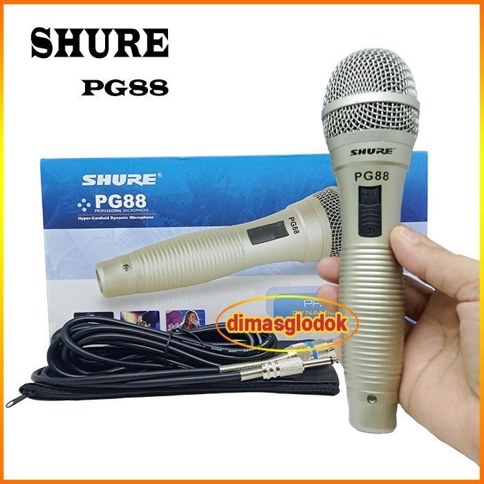 Mic SHURE PG88 Microphone Kabel Mik Vokal Karaoke Shure PG88
