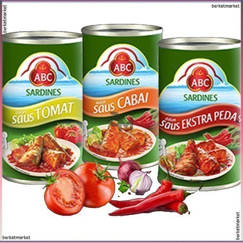 

Abc Sarden Sardines Ikan Kaleng Kalengan Saus Saos Cabai Cabe Pedas Extra Hot Chili Tomat Tomato Can Sehot Serundeng 155gr 425gr 1kg 250 155 Gr Kecil Besar Jumbo 1 Dus Karton Kartonan All Varian