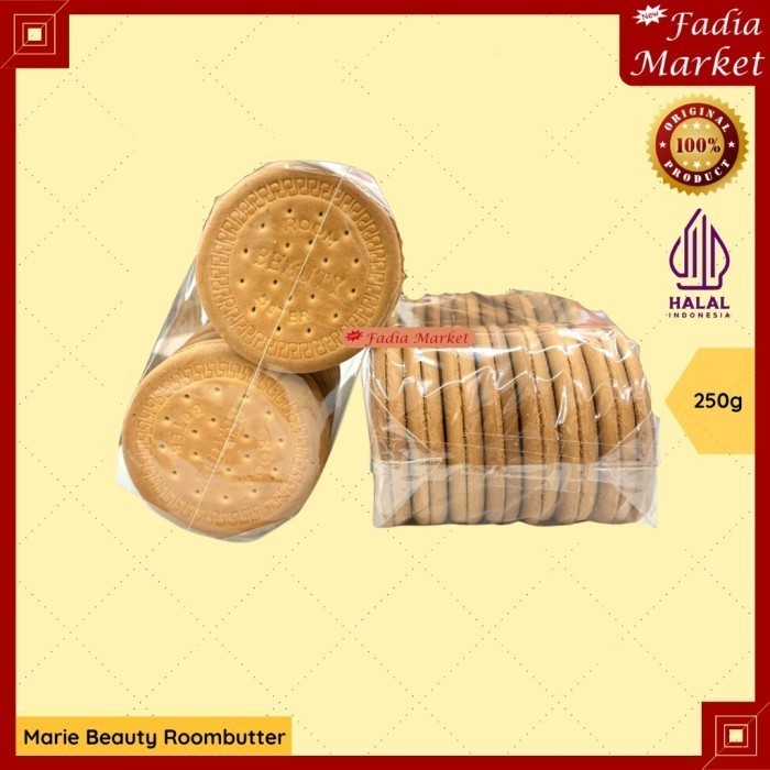 

Marie Beauty Roombutter Roti Kue Kering Bulat Repack 250g