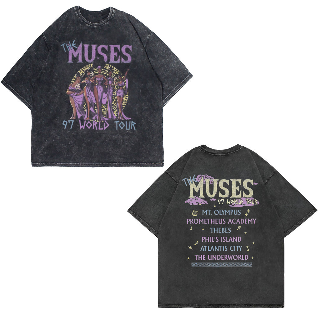 KAOS OVERSIZE | T-SHIRT OVERSIZE | KAOS WASHING | VINTAGE TEE | KAOS HERCULES THE MUSES WORLD TOUR M