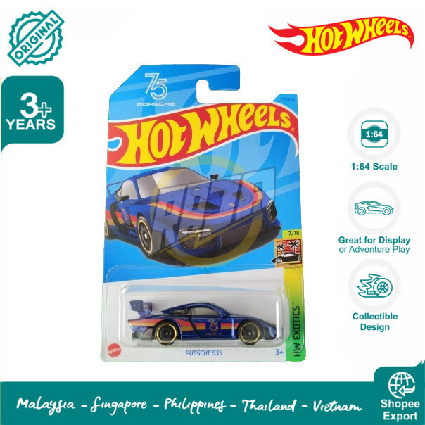 Hot Wheels Porsche 935 Blue 75th - Cvradit