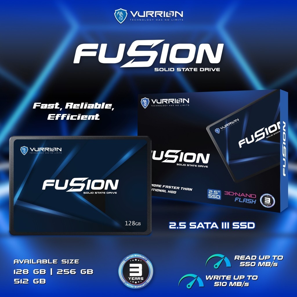 SSD VURRION FUSION 128GB / 256GB / 512GB / 1TB SATA3 - SATA III 2,5"